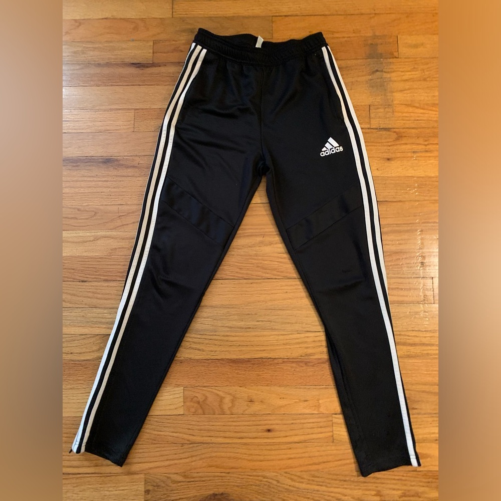 Youth large (13/14y) Adidas climacool black jogger pants